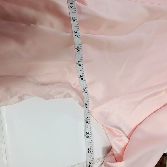Cabernet Satin Pink Wrap Robe Sz M Kimono 3/4 Sleeve Loungewear Bathrobe Spa Vtg - Picture 14 of 14